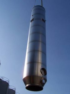 luvo-in-schoorsteen Luvo geïntegreerd in een schoorsteen