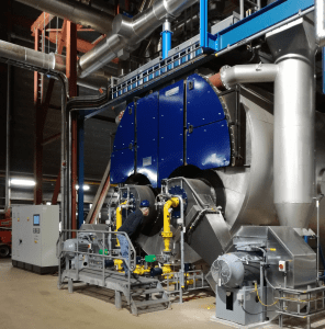 heetwaterketel-enegiecentrale heetwaterketel in een energiecentrale