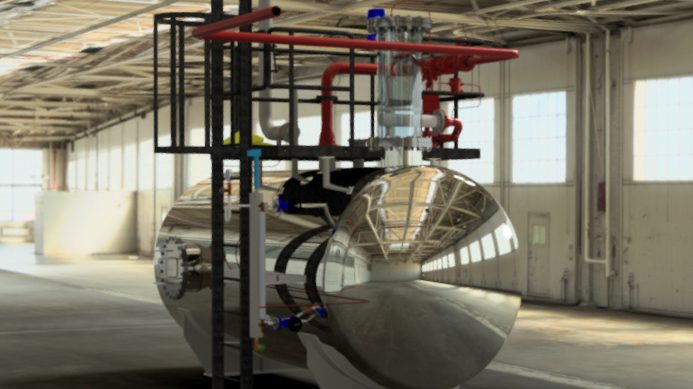 Ontgasser voor een stoomketel